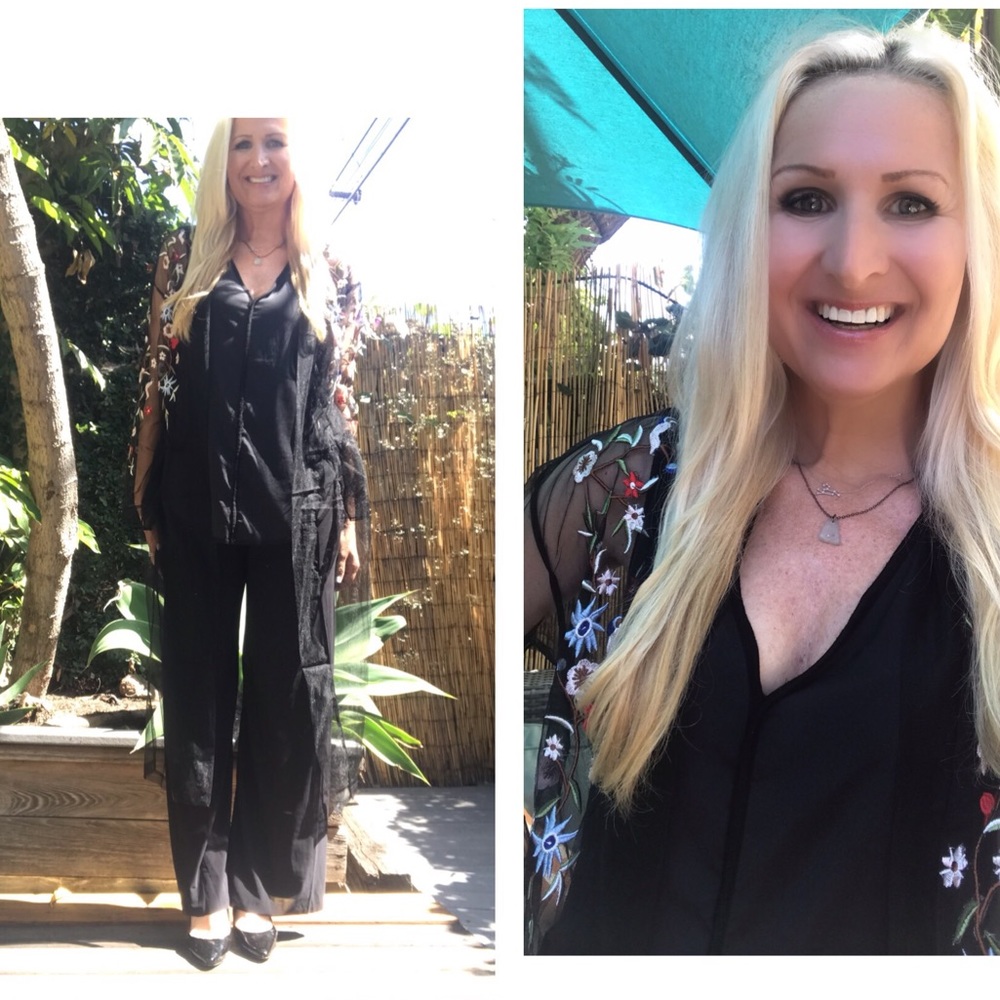 🥂Black Floral Sheer Lace Cardigan🌟